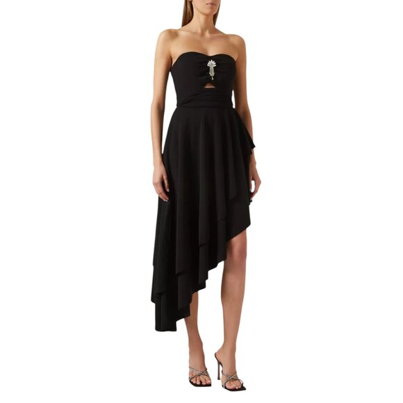 NWT  Elliatt  Follow Kienna Crystal-embellished Asymmetric Dress - Picture 2 of 11